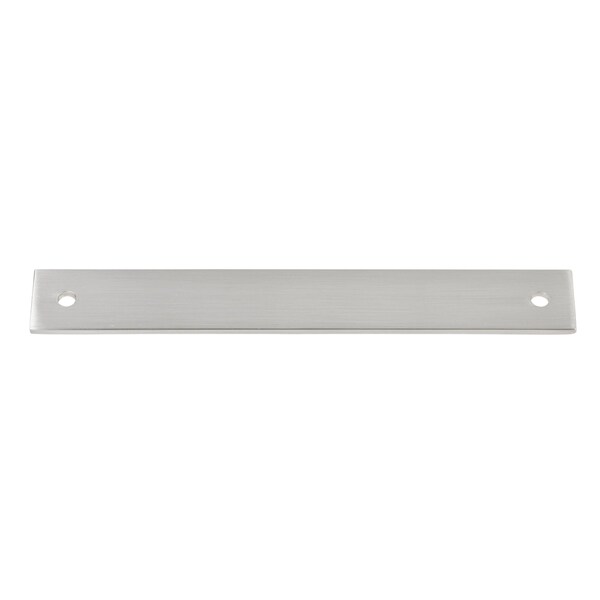 Gliderite Hardware 7-1/4 in. Satin Nickel Squared Back Plate 6-1/4 in. Center to Center - 7342-160-SN 7342-160-SN-1 - main